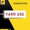 Fuel Stickers Farm Use Sticker, Agricultural Equipment ID Label: Outdoor Rated, Heavy Duty, 6''x2'', 2PK Z-FARM-2PK - alternate 3